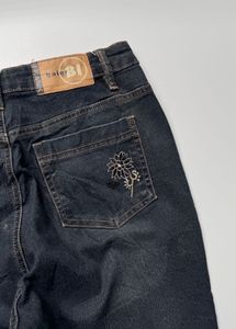 Y2K Embroidered Flared Jeans