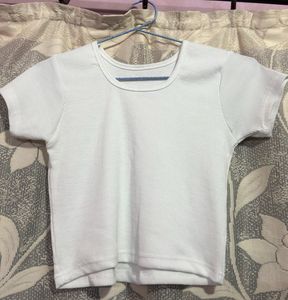 white crop top