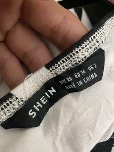 Shein Cow Pattern Lace Trim Cami Bodycon