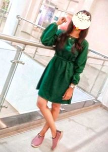 Emerald Green Long Sleeve Dress