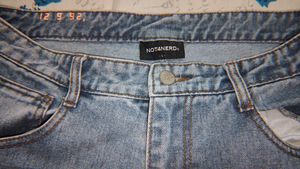 Barrel Fit Blue Denim Jeans