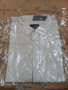 Men's Beige Casual Shirt
