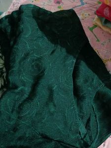 Floral Green saree
