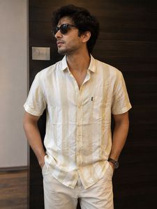 Men's Striped Short Sleeve Shirt