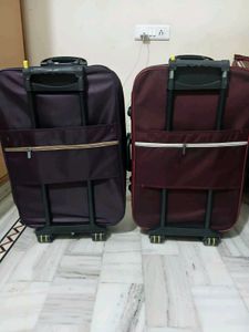 Luggage Set - Burgundy &amp; Purple