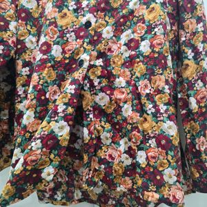 Floral Print Long Sleeve Shirt