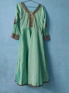 Elegant Sea Green  Gown