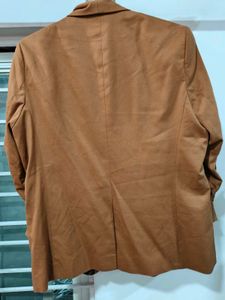Chic Brown Open Front Blazer