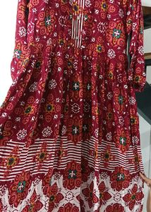 Pleated Kurta Dress