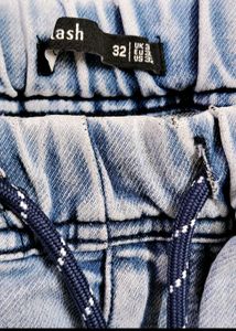 Men's Light Wash Denim Shorts