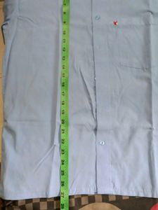 LIGHT BLUE FULL SLEEVE L SIZE SHIRT GENTLY USED.