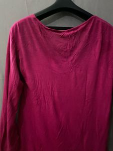 Pink Casual Soft Top