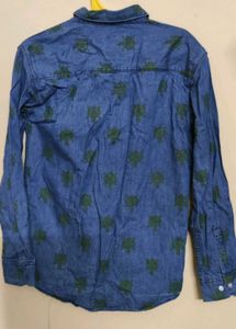 Levi's Blue Denim Turtle Print Shirt
