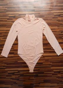 Peach High Neck Bodysuit - Size XL