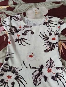 elegant floral fit and flare dress