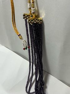 Multi-Strand Purple Beaded Necklace Set