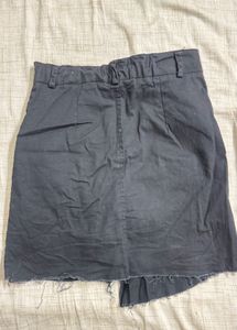 Black Denim Skirt