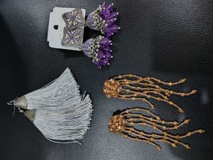 Statement Tassel Earrings - Three Pairs