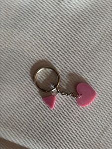 Pink Heart Keychain