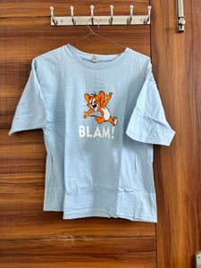 Light Blue Jerry "BLAM!" Graphic Tee