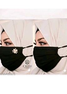 Stylish Face Masks with Embellishments