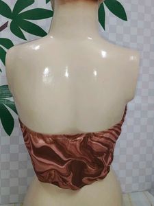 (800)Brown Marble Tube Top