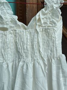 Chic White Tiered Mini Dress
