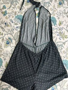 MELVILLE Backless Halter Neck Romper