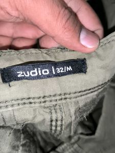 Olive Green Cargo Pants -Zudio