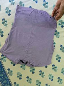 Chic Lavender Cap Sleeve Top