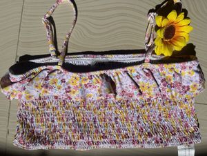 Zara Floral Smocked Bikini Set