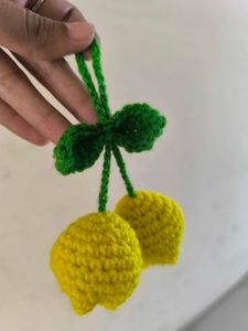 Crocheted Tulip 🌷 keychain