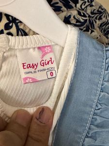 Mayoral Baby Blue Romper Outfit