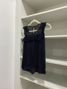 Vero Moda Black Embroidered Top