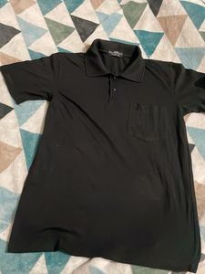 vintage Classic Black Polo T-Shirt