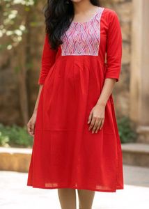 Elegant Red Ethnic Kurta