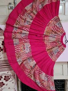 Vibrant Patchwork Ethnic pink chaniya choli amd bl