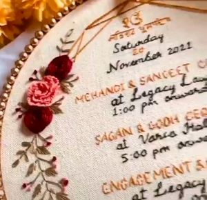 Wedding Hoop In Invitation Style