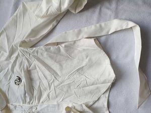 Cream Collared Puff Sleeve Top