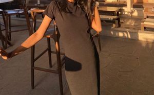 Sleek Black Bodycon Dress