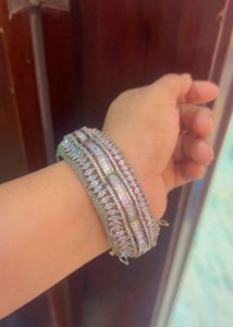 Exquisite CZ Bangle Bracelet
