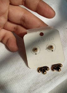 Dhwani Red Stone Flower Earrings