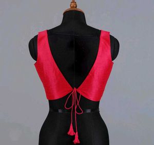 Vibrant Red Blouse