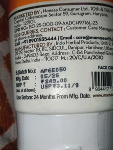 Mamaearth Vitamin C Face Cream