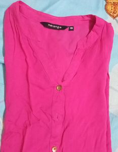 Pink Button-Down Dress