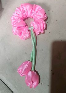 Tulip Flower Hair Ties - Set of 2
