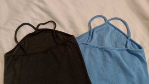 Cute Tank Top Duo - Blue &amp; black