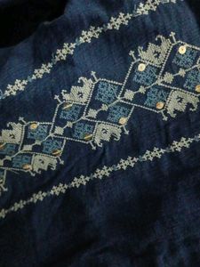 Embroidered Blue Kurta