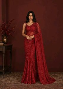 Red saree