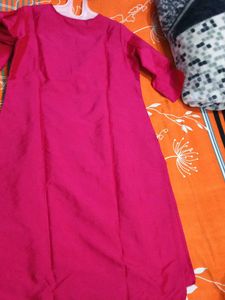 Pink Embroidered Kurti